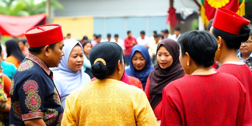 Anggota NU berkumpul dalam pakaian tradisional.